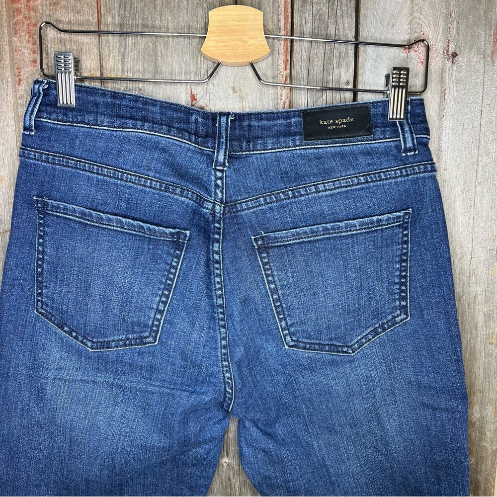 Kate Spade Brooke Street High Rise Ankle Jeans Dark Wash Size 29 - Picture 4 of 12